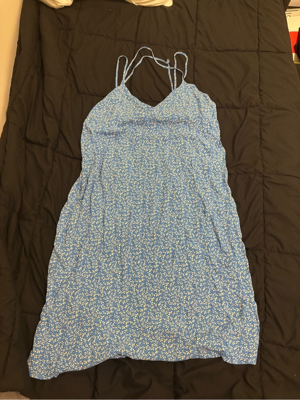 Blue Floral GAP Spaghetti-Strap Summer Dress